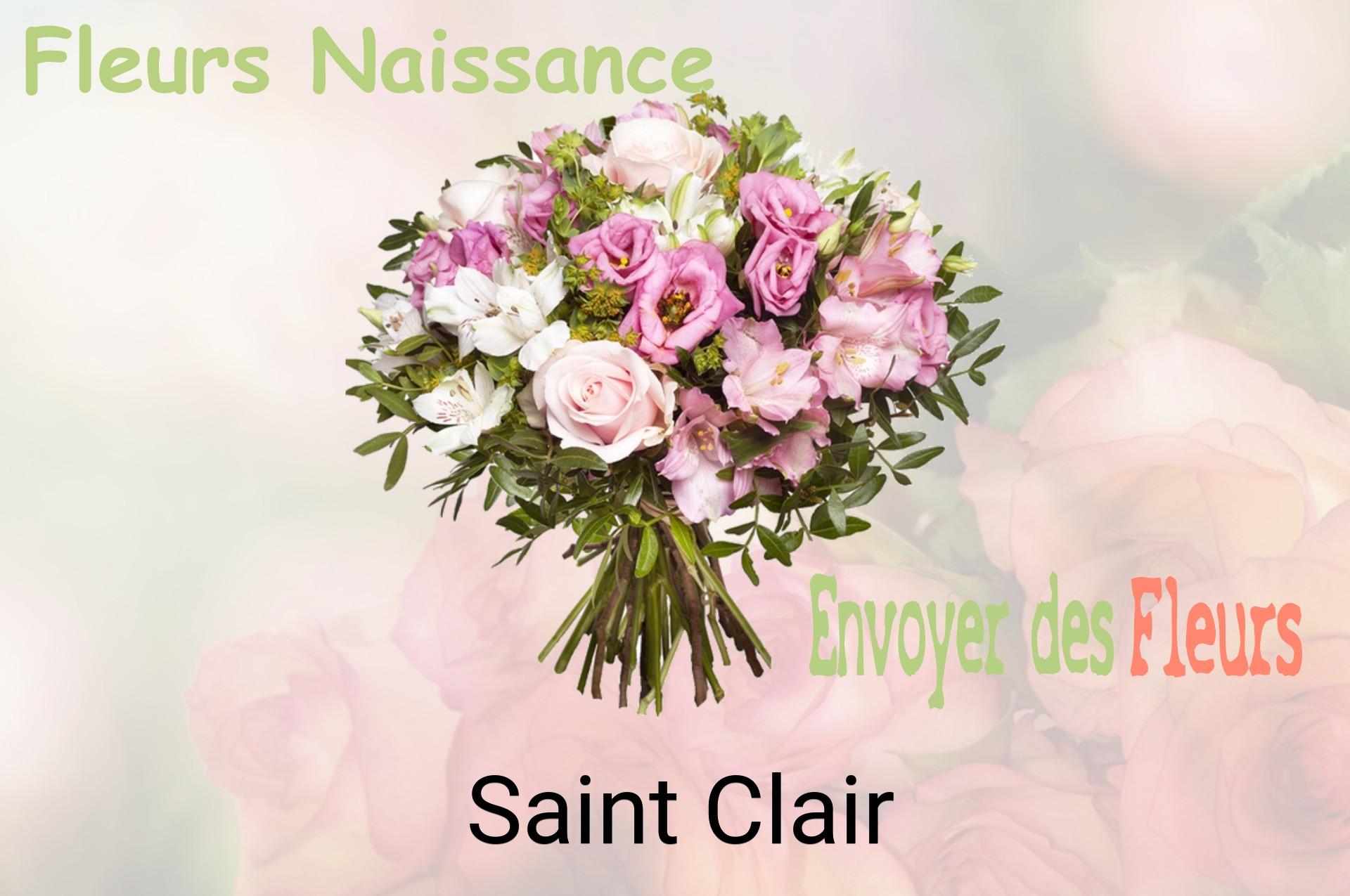 Bouquet de fleurs de naissance livré à Saint-Clair